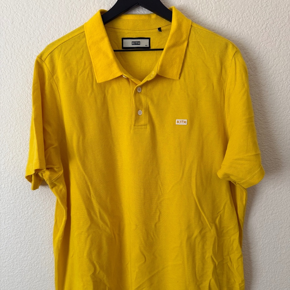KITH Men's Yellow Polo Size XXL